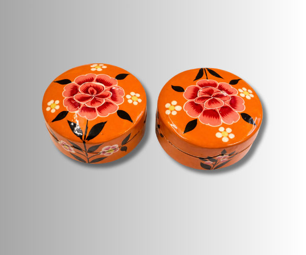 PAPIER MACHIE POWDER BOX